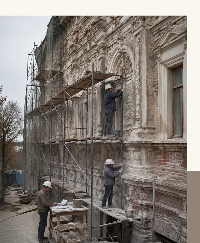 Реставрация объектов культурного наследия под ключ в Барабинске