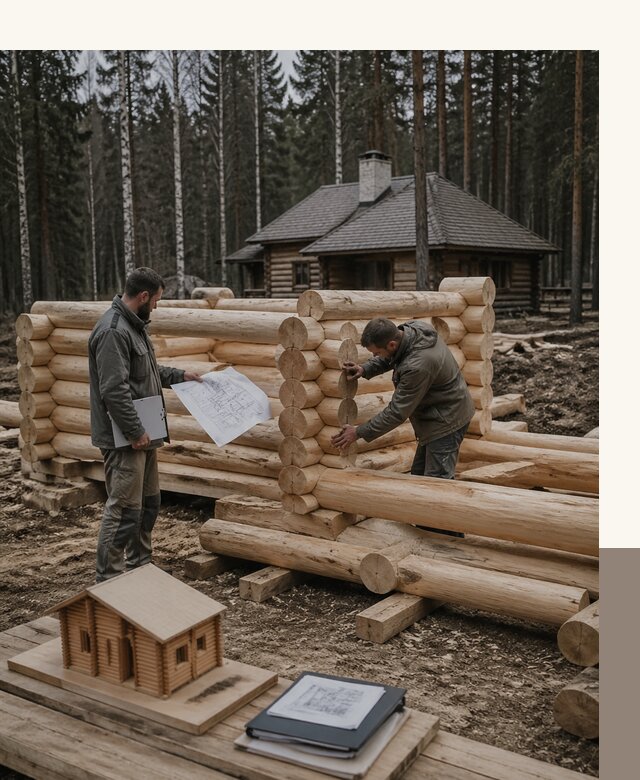 Проектирование и строительство домов из бревна в Барабинске